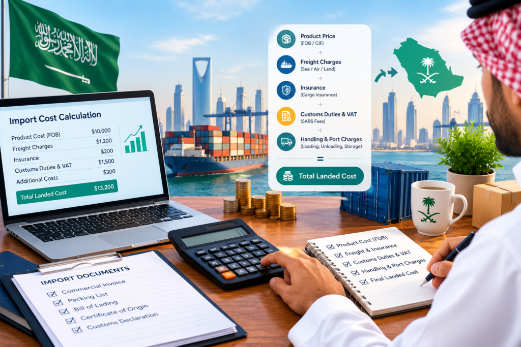 Select How to Calculate the True Cost of Imported Goods in Saudi Arabia How to Calculate the True Cost of Imported Goods in Saudi Arabia